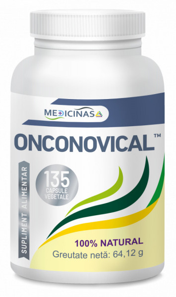 ONCONOVICAL, 135 cps. + GRATUIT la prima comanda cartea Ce mananci ca sa combati cancerul