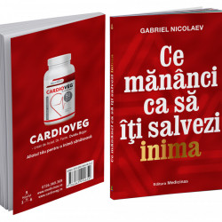 KIT CARDIO COMPLEX - pentru susținerea funcțiilor cardiovasculare, GRATUIT la prima comandă cartea ”Ce mănânci ca să îți salvezi inima”