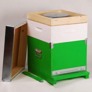 OFERTA SPECIALA - Stupul CUBOBOX 10 rame COMPLET (Magazie 1/2, 20 rame insarmate,hranitor, gratie hanneman)