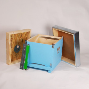 Stupul CUBOBOX, cuib 10 rame 1/1, podisor , fund antivarroa, capac