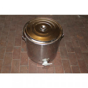 Maturator inox alimentar cu manere si canea plastic 50 kg