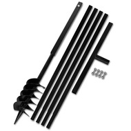 Burghiu manual găuri în pământ 120 mm cu tub prelungitor 5 m