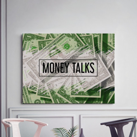 Tablou motivational - Money talks