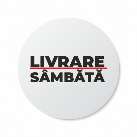 Etichete personalizate LIVRARE SAMBATA, 100 buc, PVC, rezistente la apa