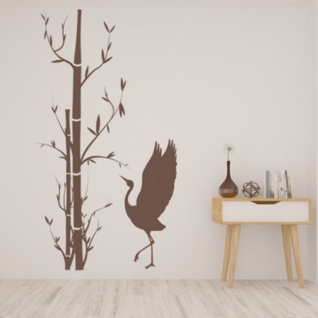 Bamboo Tree And Bird