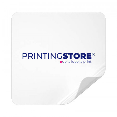 Eticheta personalizata cu logo sau text la alegere, patrate - 100buc/set