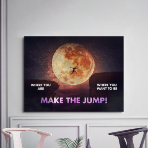 Tablou motivational - Make a jump