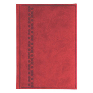 Agendă 439 Bristol Rosso Cardinale ,cu model , nedatată 15 x 21 cm