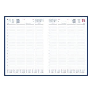 Agendă 512 BIG Matra Blu, zilnică 21 x 30 cm
