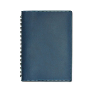 Agendă de lux Cometa Blu cu spiră nedatata, 15 x 21 cm