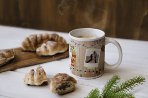 CANA PERSONALIZATA COLAJ POZE CRACIUN FERICIT