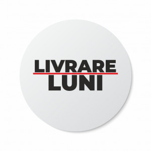 Etichete personalizate LIVRARE LUNI, 100 buc, PVC, rezistente la apa