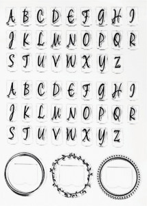 Set NIO Monogram - Stampila Rotunda R40 cu litere