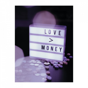 Tablou Canvas LOVE MONEY