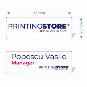 Ecuson personalizat printat UV color 75x25mm