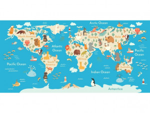 Harta Lumii Camera Copiilor