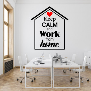 Sticker Keep calm and work from home