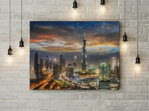 Tablou Canvas Dubai noaptea