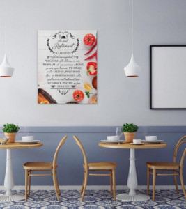 Tablou canvas - In Acest Restaurant - Legume si condimente