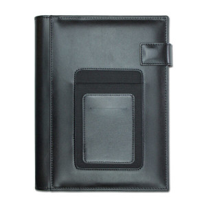Agenda din piele Mega Nero, 17×24 cm