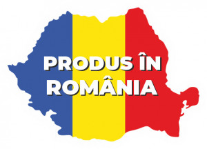 Etichete personalizate Produs in Romania - Harta, 100 buc, PVC, rezistente la apa