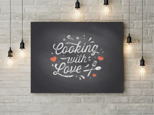 Tablou Canvas Cooking with love