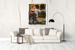 Tablou canvas efect pictura - Dans tango