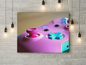 Tablou Canvas Pink joystick