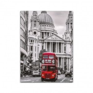 Tablou Canvas Red bus