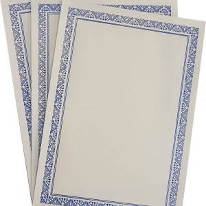 Diploma A4 tipizat cu folio albastru, 100 bucati