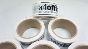 Benzi adezive personalizate cu logo - 180buc - 50mm x 66m