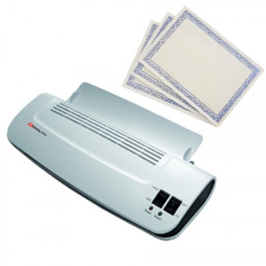 Laminator A4 OL 289 - 75-125mic + 3 Diplome A4 tipizat cu folio albastru