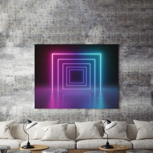 Tablou Canvas Neon squares