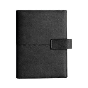 Agendă de lux Canoa Negru, 15 x 21 cm