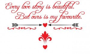 Sticker si canvas - Our Love Story