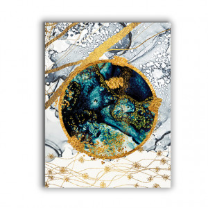 Tablou Canvas Abstract Blue Planet