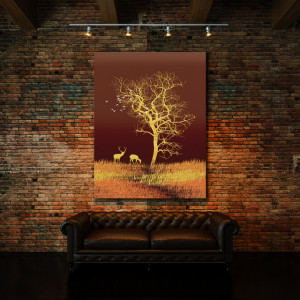 Tablou Canvas Sacred Golden Tree