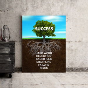 Tablou motivational - Success tree