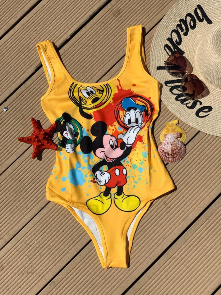 Body - costum de baie LYS Yellow Mickey (Selecteaza Marime: Universala)