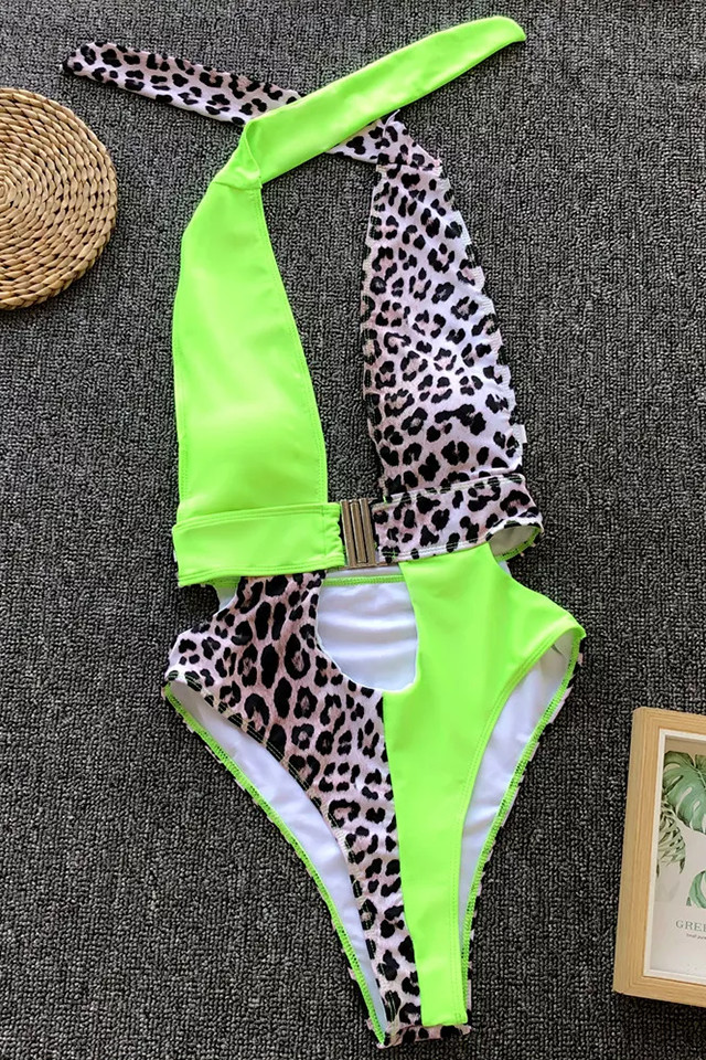 Costum de baie intreg Ariella leopard-galben (Selecteaza Marime: S)