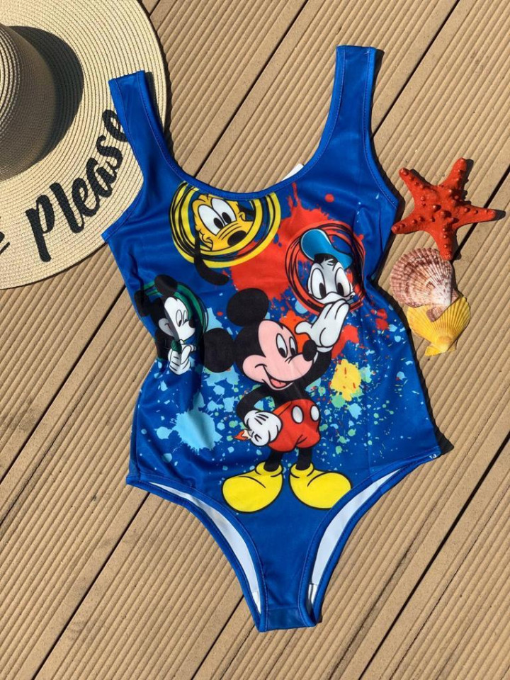 Body - costum de baie LYS Blue Mickey (Selecteaza Marime: Universala S/M)