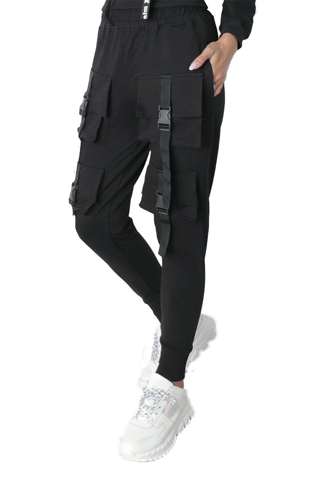 Pantaloni sport Intuition cu buzunare, black (Selecteaza Marime: XS)