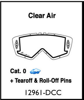 ARIETE - LENTILE - DOUBLE CYLINDRICAL CLEAR WITH CLIPS