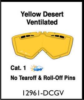 ARIETE - LENTILE - DOUBLE CYLINDRICAL YELLOW VENTILATED
