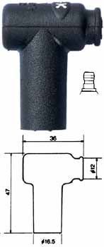 NGK - PIPA BACHELITA - LB05EMH ROSU