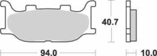 SBS - PLACUTE FRANA SCOOTER CERAMIC - 128HF = 691HF
