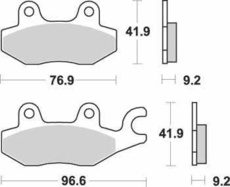 SBS - PLACUTE FRANA SCOOTER CERAMIC - 119HF = 688HF