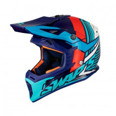 SIFAM - Casca Offroad SWAP's S818 - ALB / ROSU / ALBASTRU, S