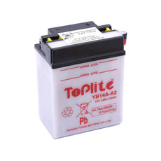 TOPLITE YUASA - YB14A-A2 (CU INTR., NU INCL. ACID)