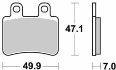 SBS - PLACUTE FRANA SCOOTER CERAMIC - 167HF = 773HF